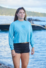 Load image into Gallery viewer, MS Compass Rose logo Women's 3/4 Sleeve Crop Top