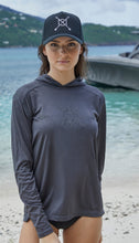 Load image into Gallery viewer, Midnight Sun Hooded Rash Guard