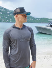 Load image into Gallery viewer, Midnight Sun Hooded Rash Guard
