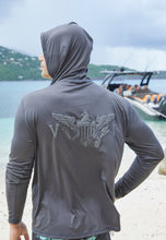 Load image into Gallery viewer, Midnight Sun Hooded Rash Guard