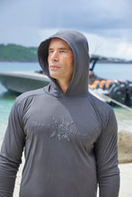 Load image into Gallery viewer, Midnight Sun Hooded Rash Guard
