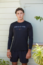 Load image into Gallery viewer, Obsidian Rash Guard - White Lettering
