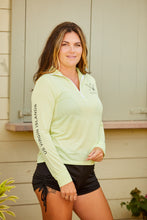 Load image into Gallery viewer, HiHo Ladies Zip Front Midnight Sun UPF50 L/S Water Shirt